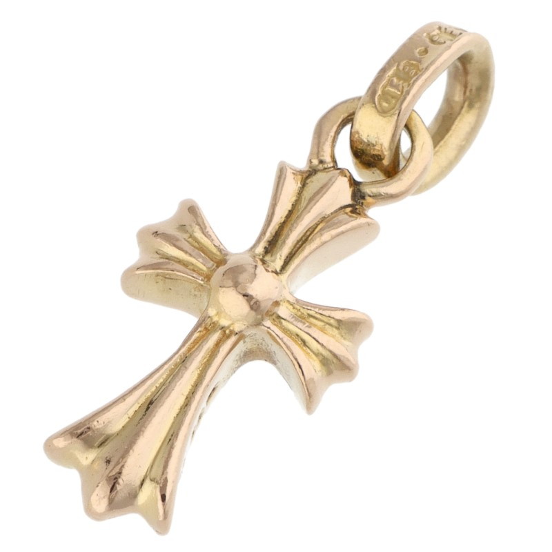 クロムハーツ Chrome Hearts 22K CRS BBYFAT 22Kベイビーファット チャーム ゴールドネックレストップ(イエローゴールド 3.49g)【327062】【GZ11】【小物】【中古】bb450#rinkan*B |RINKAN