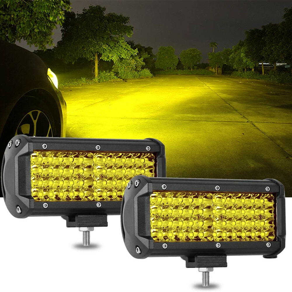 車幅灯　デコトラ　2個セット　黄色ガラス付き　LED球付き imgrc0080044025.jpg