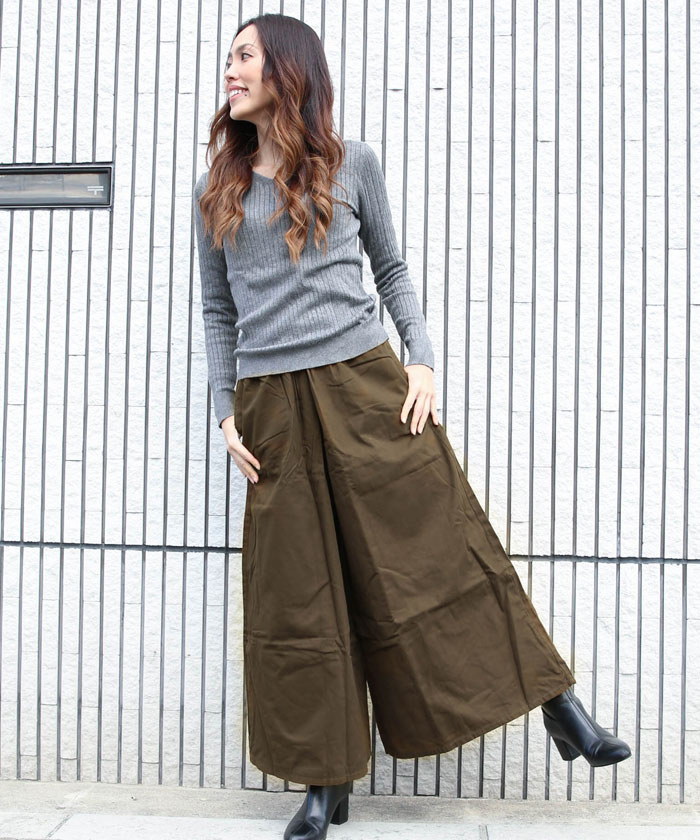即納大きいサイズ レディース レディースパンツ フレアパンツ パンツ ガウチョパンツ ボトムス ワイドパンツ ツイルワイドパンツ
