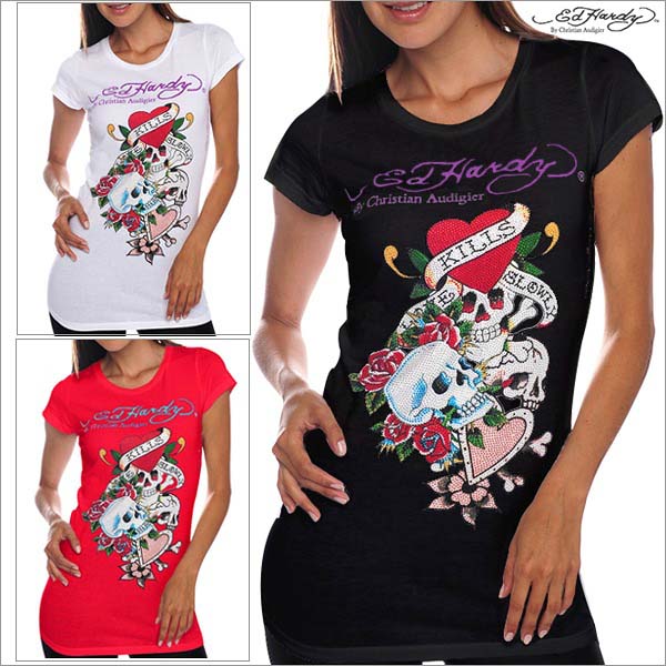 楽天市場】エドハーディー Tシャツ レディース Ed Hardy