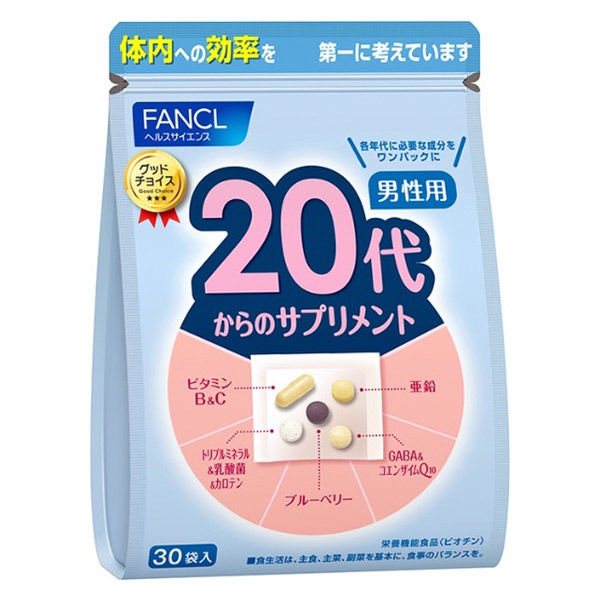 楽天市場 送料無料 ファンケル 代からのサプリメント 男性用 30袋 ビタミン カルシウム Dha Fancl 健康食品 粒タイプ Nstyle 楽天市場店