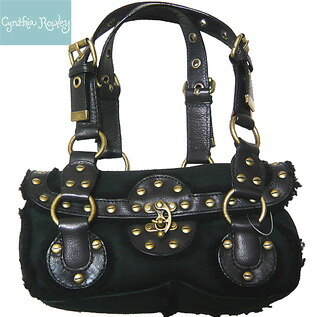 送料無料 レディース　ハンドバッグ　バッグ　バック　カジュアル　Cynthia Rowley mouton Handbag　cynthia-3／シンシアローリー　フェイクムートン　キレイめ　カジュアル　小さめ