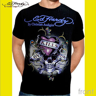 貨物輸送無料 メンズ プルオーバー 半袖 エドハーディー Ed Hardy Mens Basic Crew Neck Tee Love Kills Slowly Black-Beige-Army ed-99 第一義的 労働者の一団のど首 ラブキル スローリー ベージュ 正規陸軍 ed-99 アメカジ アメリカン 鍵を掛ける セレカジ