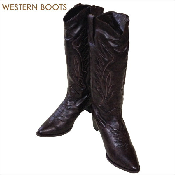 楽天市場】センドラ ウエスタンブーツ レディース ロングブーツ