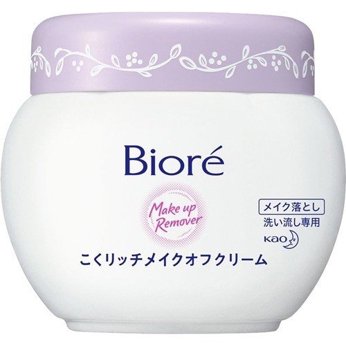 ビオレ こくリッチ 0g Biore カロチン クリスタルフローラルの香り クリーム クレンジング シアバター シア脂 トコフェロール プロピルパラベン メイクオフ メイク落とし ユニセックス 保湿成分 天然由来シアバター 洗い流し 花王 送料無料 配合 数量限定セール メイクオフ