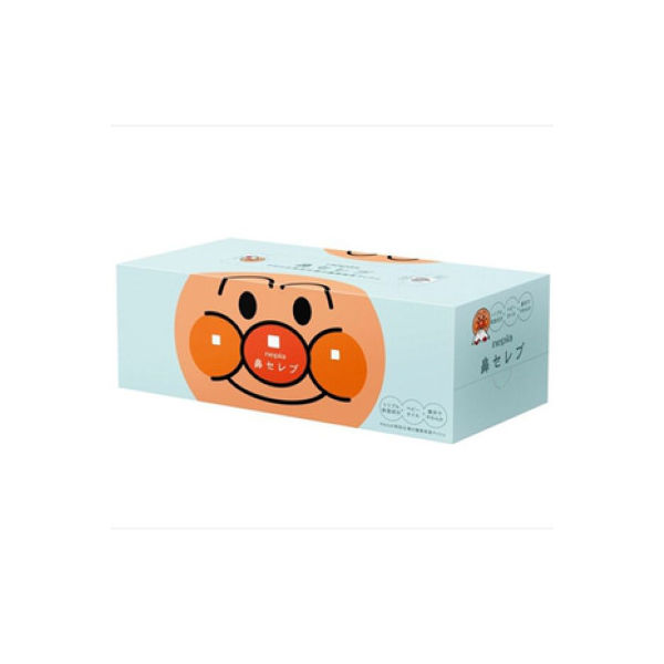 ネピア アンパンマン 鼻セレブ ティシュ 360枚 (180組) 1個 ボックスティッシュ ティッシュペーパー 子供 nepia 王子ネピア デリケート トリプル保湿 植物由来スクワラン ベビーオイル配合 フレッシュパルプ100%製品 送料無料