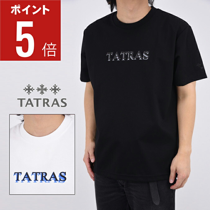 【期間限定ポイント5倍】【正規取扱】TATRAS タトラス RISTEN(リステン) / 刺繍風ブランドロゴ クルーネック Tシャツ ロゴ 半袖 リラックス イタリア シンプル カジュアル アウトドア レジャー プリント ウェア プレゼント メンズ 1-3 S-L MTKE25S8037-M