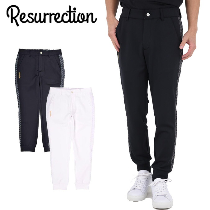 【26SS】Resurrection レザレクション GM SIDE LINE RIB PANTS / モノトーンシリーズ サイドライン リブパンツ ファッション スポーツ アウトドア カジュアル レジャー ボトムス 長ズボン モノトーン 人気 ギフト コンペ ラウンド メンズ ゴルフ ウェア M-XL BF12PT36-M*