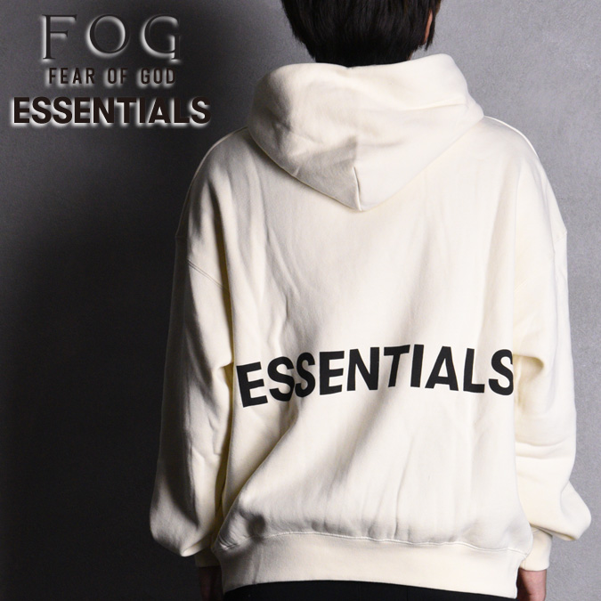 fear of god essentials logo pullover hoodie