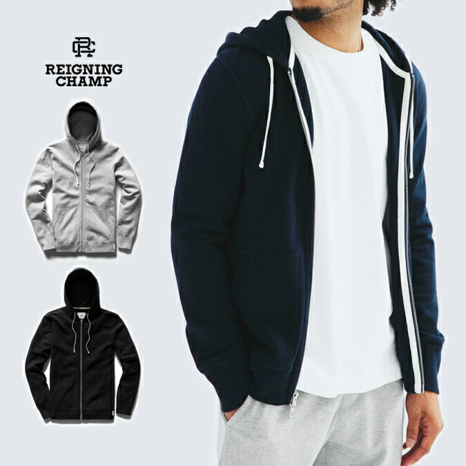 カナダ発●REIGNING CHAMP●コットンスラブローレルパーカー Collections | Reigning Champ