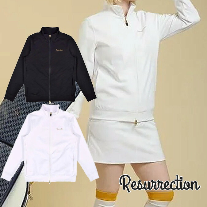 【FINAL SALE】【25AW】【レディース】Resurrection レザレクション JACQUARD STAND COLLAR JACKET / ジャガード スタンド カラージャケット ファッション スポーツ アウトドア ロゴ 長袖 S-L BE34OU08-W*