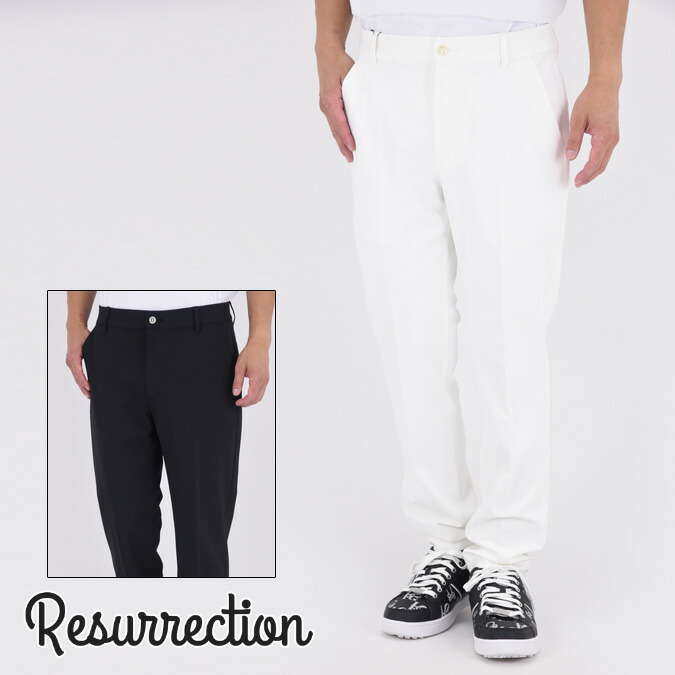 【FINAL SALE】【25AW】Resurrection レザレクション BASIC LONG PANTS / ベーシック センタープリーツ ロングパンツ ファッション スポーツ アウトドア M-XL BE34PT07-M*