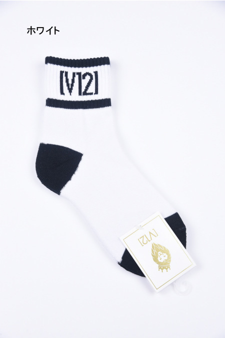 品多く V12 ゴルフ アパレル ヴィ トゥエルブ MID SOCKS レディース ショートソックス ロゴ ファッション スポーツ アウトドア  カジュアル V122210-AC15 qdtek.vn