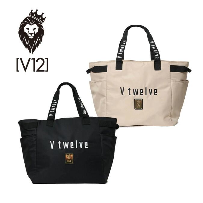 【26SS】V12 ヴィトゥエルブ SL BIG TOTE / ビッグサイズ トートバッグ ゴルフ スポーツ アウトドア ファッション カジュアル 雑貨 バッグ 鞄 ギフト コンペ 景品 ラウンド 大容量 収納 ポケット 旅行 日常 シューズ入れ 小物入れ 正規品 FREE V122310-BG02