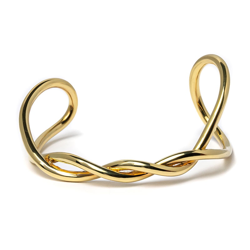 【1,000円クーポン/10日2時迄】【i.s.d.】 BYOKA ビョーカ BOLD YARN CUFF BANGLE バングル BRACELET ブレスレット GOLD ゴールド GW2001［ オシャレ お洒落 かわいい 可愛い シンプル プレゼント ギフト ］