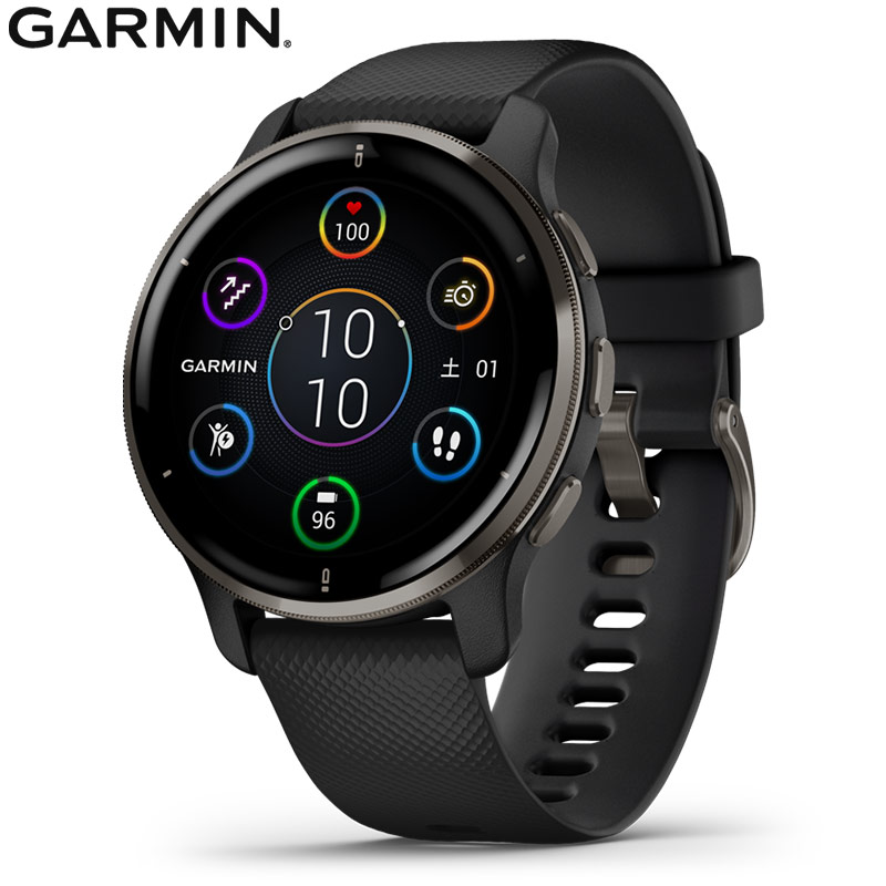 紺×赤 GARMIN VENE 2 PLUS ガーミンベニュー2 プラス - 通販 - www