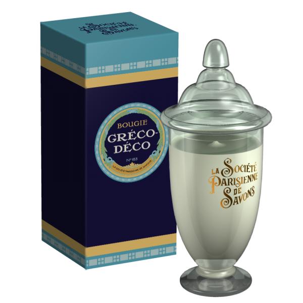 ParisienneDeSavons（パリジェンヌドゥサヴォン） グラスキャンドルLサイズ（ボックス入り）350g　グレコデコGrecco-Deco（4223）