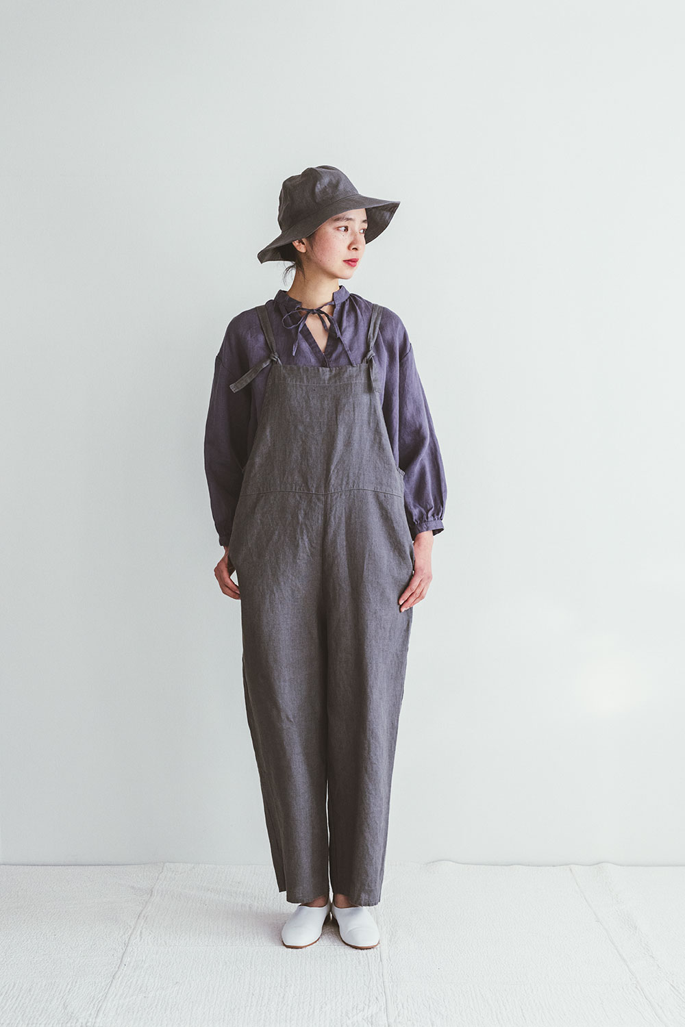 激安価格の fog linen エイブリーサロペット work（フォグリネンワーク