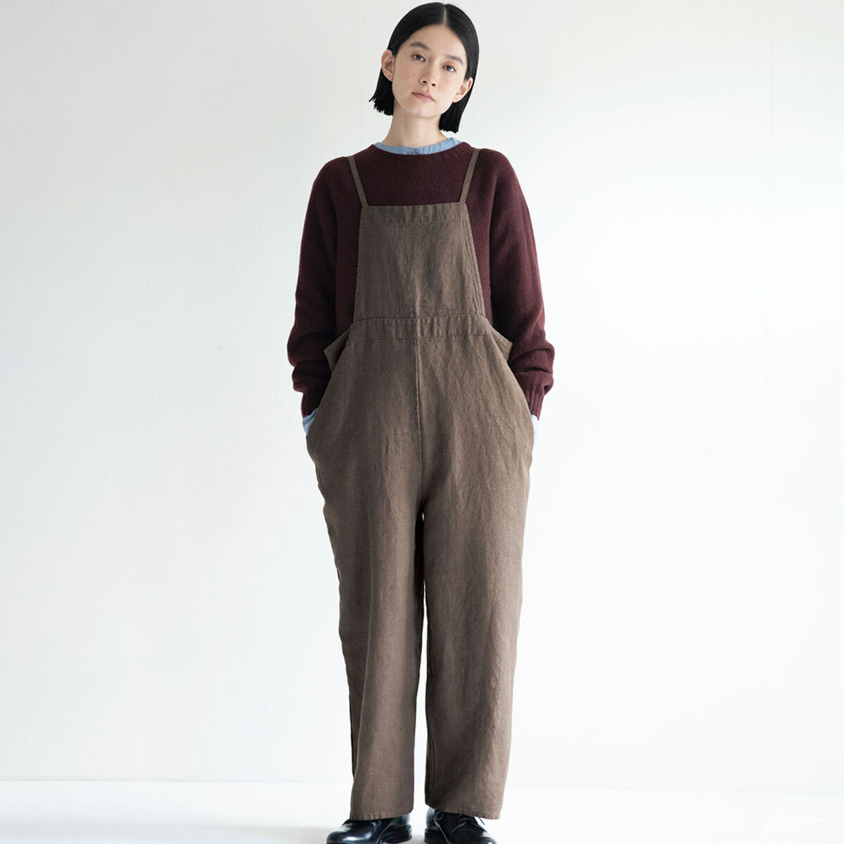 fog linen work. ダークブルーオールインワン 楽天市場】入荷 fog linen work フォグリネンワーク マリ