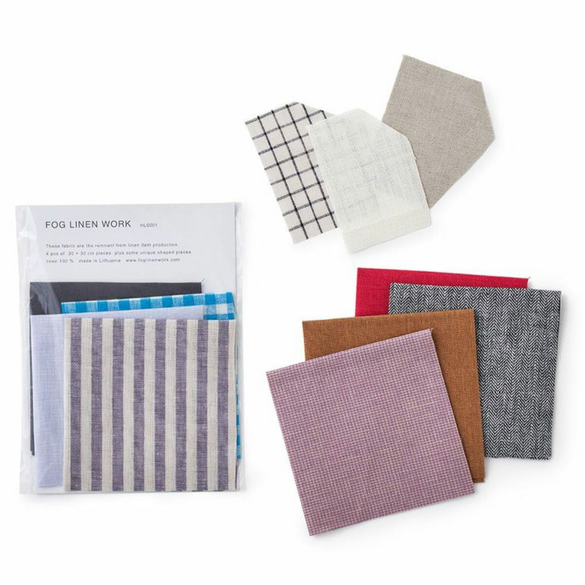 【送料込み】【リネン好きさんへ】大量！LINNET リネンはぎれ、fog リネンテープ詰め合わせ　箱サイズ約93cm ハンドメイド　リネン　
