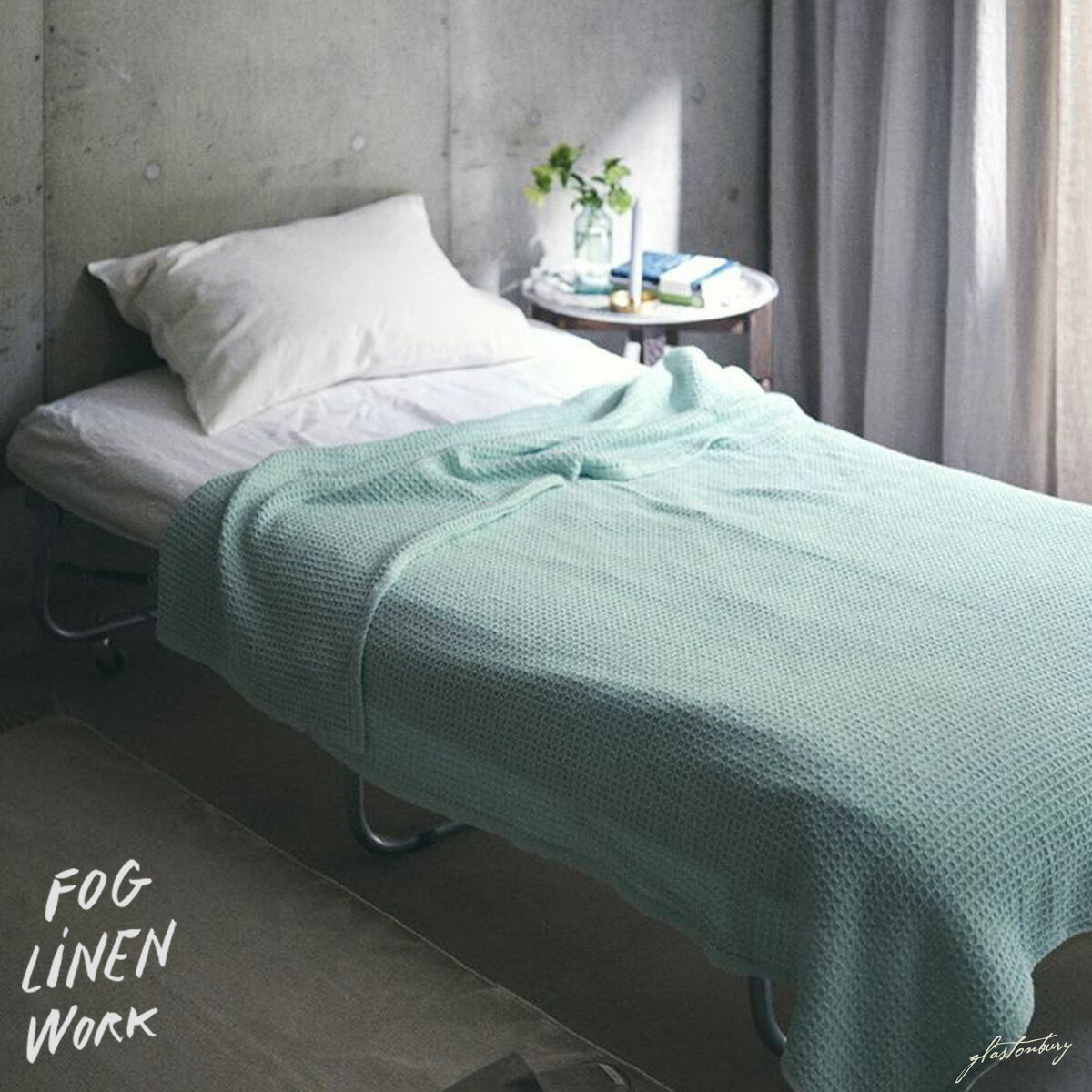 フォグリネンワークfoglinenwork リネンワッフルタオルケットナチュラル リネンウォッシュワッフルタオルケット／fog linen work（フォグ