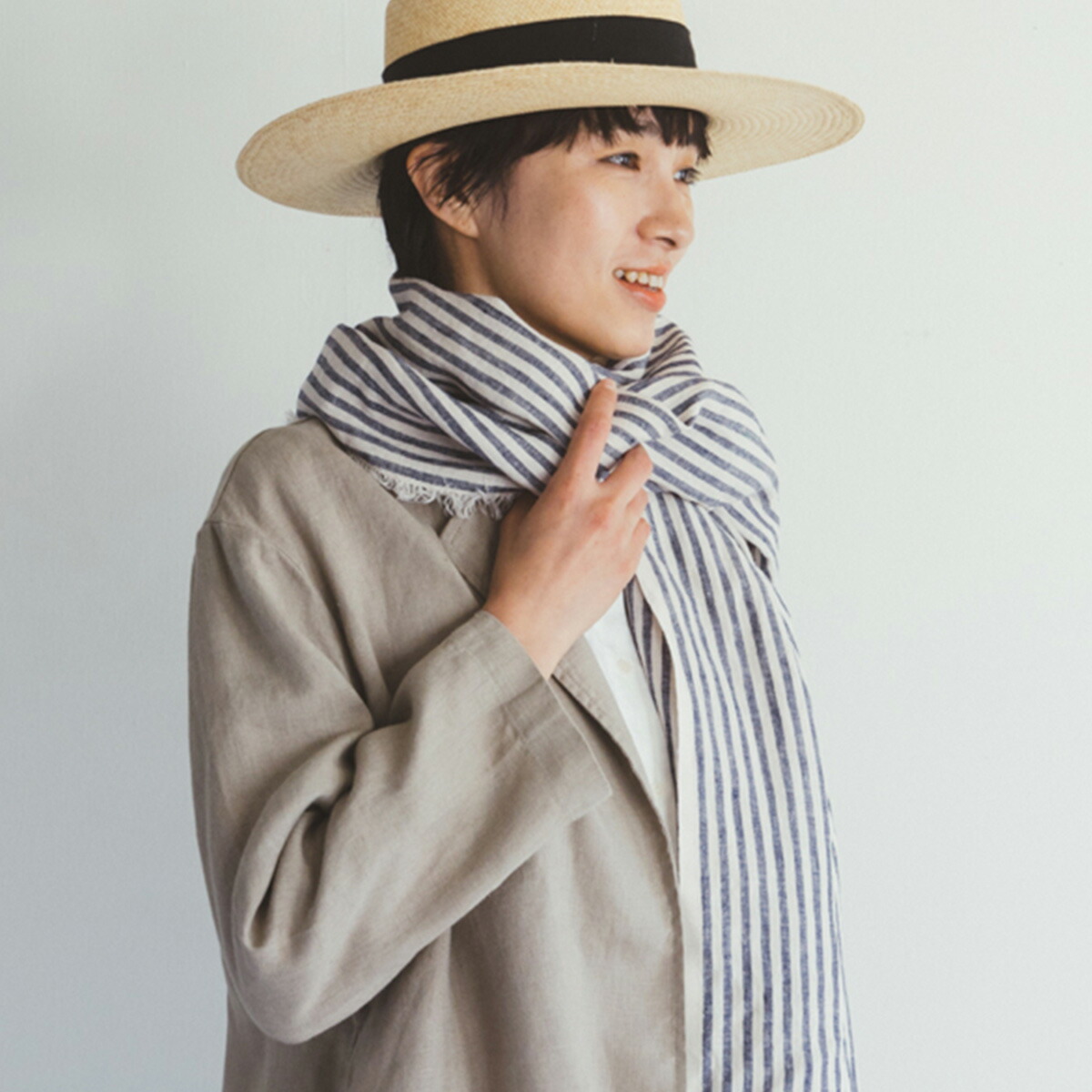 楽天市場】fog linen work スカーフ トゥズ フリンジスカーフ
