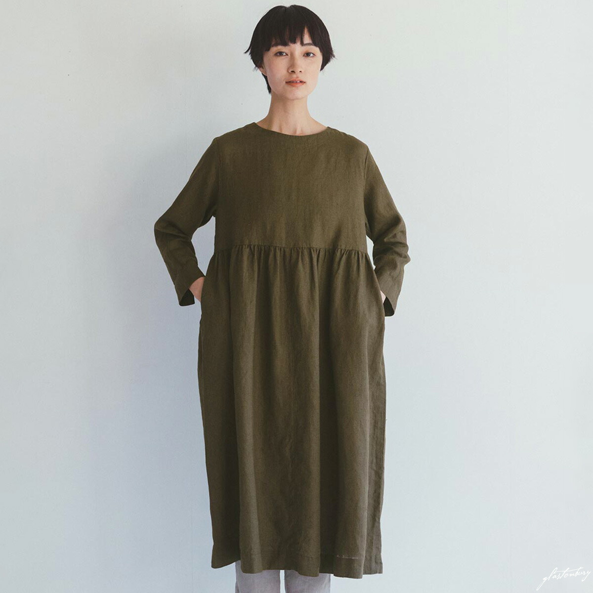 フォグリネンワーク　ワンピース　リネン 楽天市場】fog linen work ワンピース 「サーラドレス