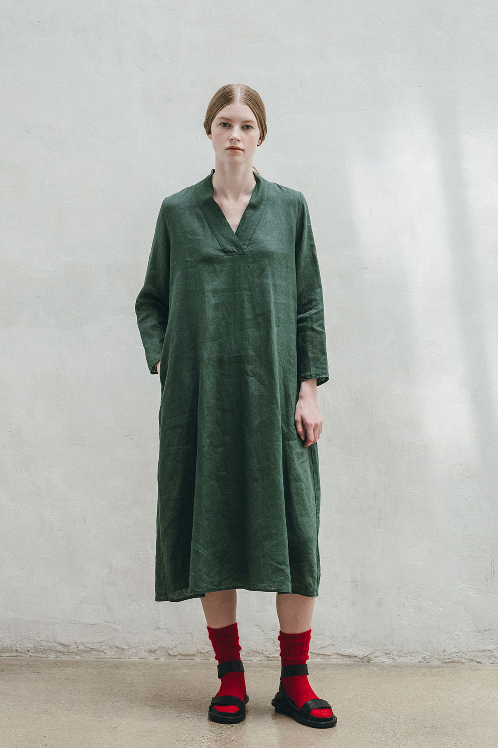 【美品✨洗える】フォグリネンワーク リネン ノーカラーダブルコート ワンピース 楽天市場】fog linen work(フォグリネンワーク)サラワンピース