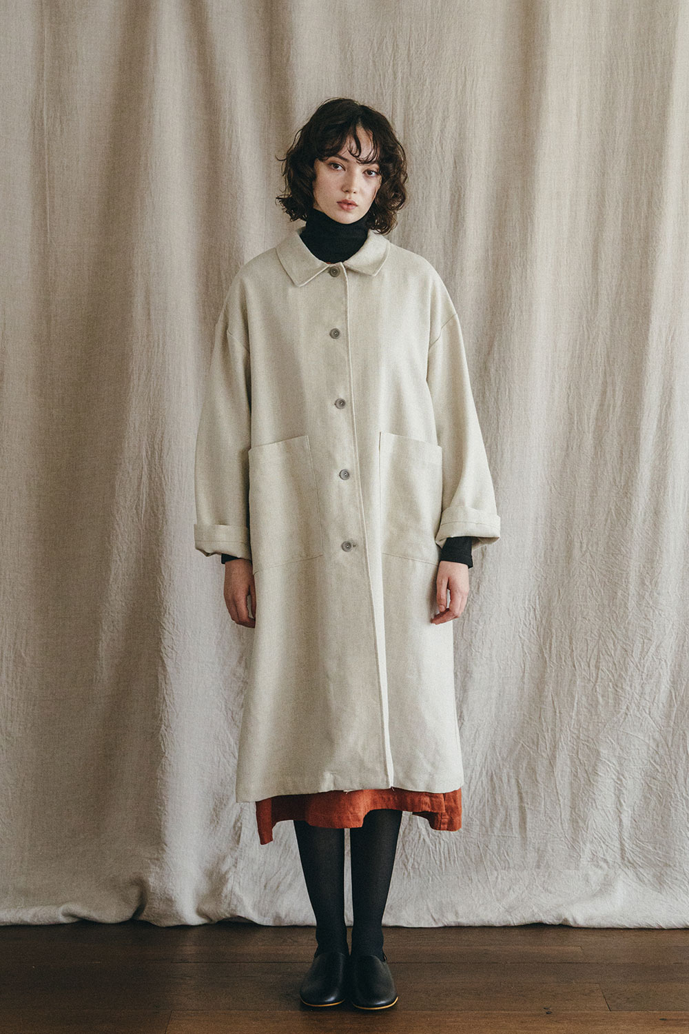 フォグリネンワークハナコート　2022購入 楽天市場】【40%OFFセールSALE】fog linen work(フォグリネン