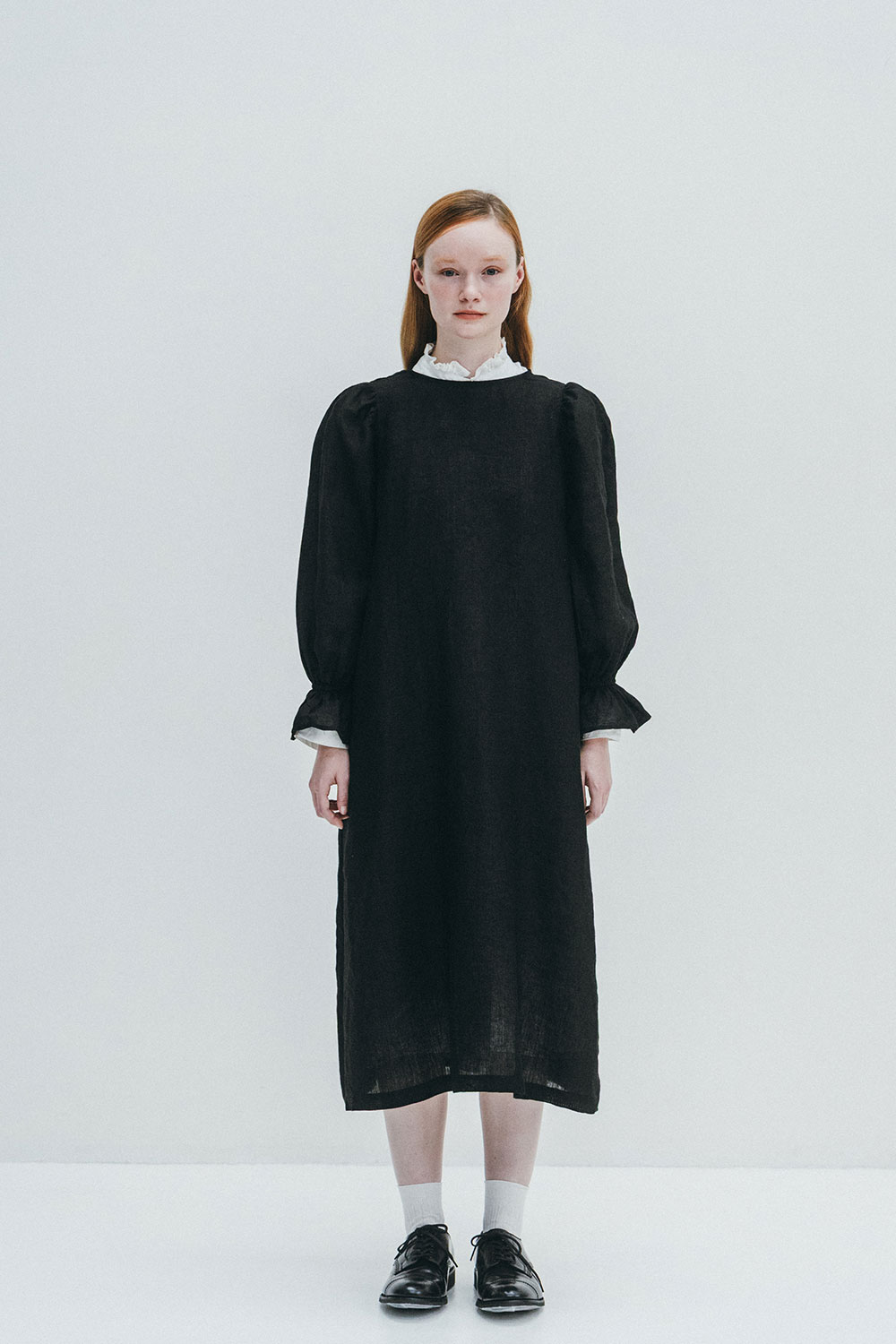 【NEW 春】フォグリネンワーク ニッキー　ワンピース　ブラック 【未試着品】リトアニア製 fog linen work 【2026 SPRING WEAR】