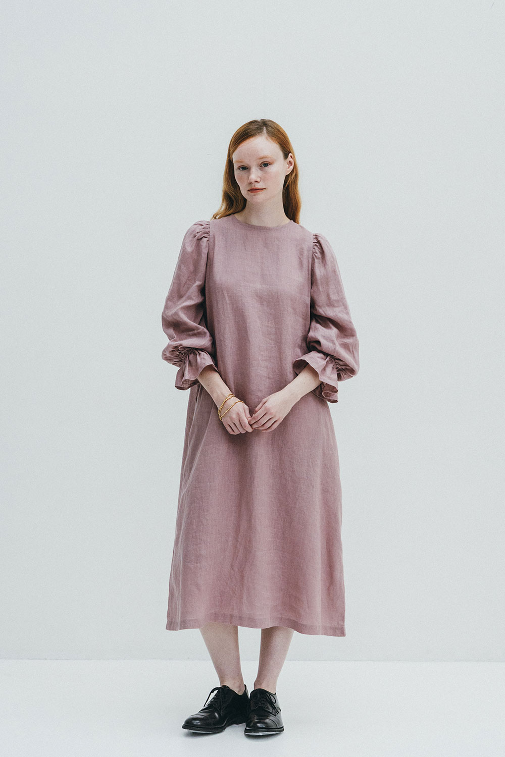 【NEW 春】フォグリネンワーク ニッキー　ワンピース　ローズ 【未試着品】リトアニア製 fog linen work 【2026 SPRING WEAR】