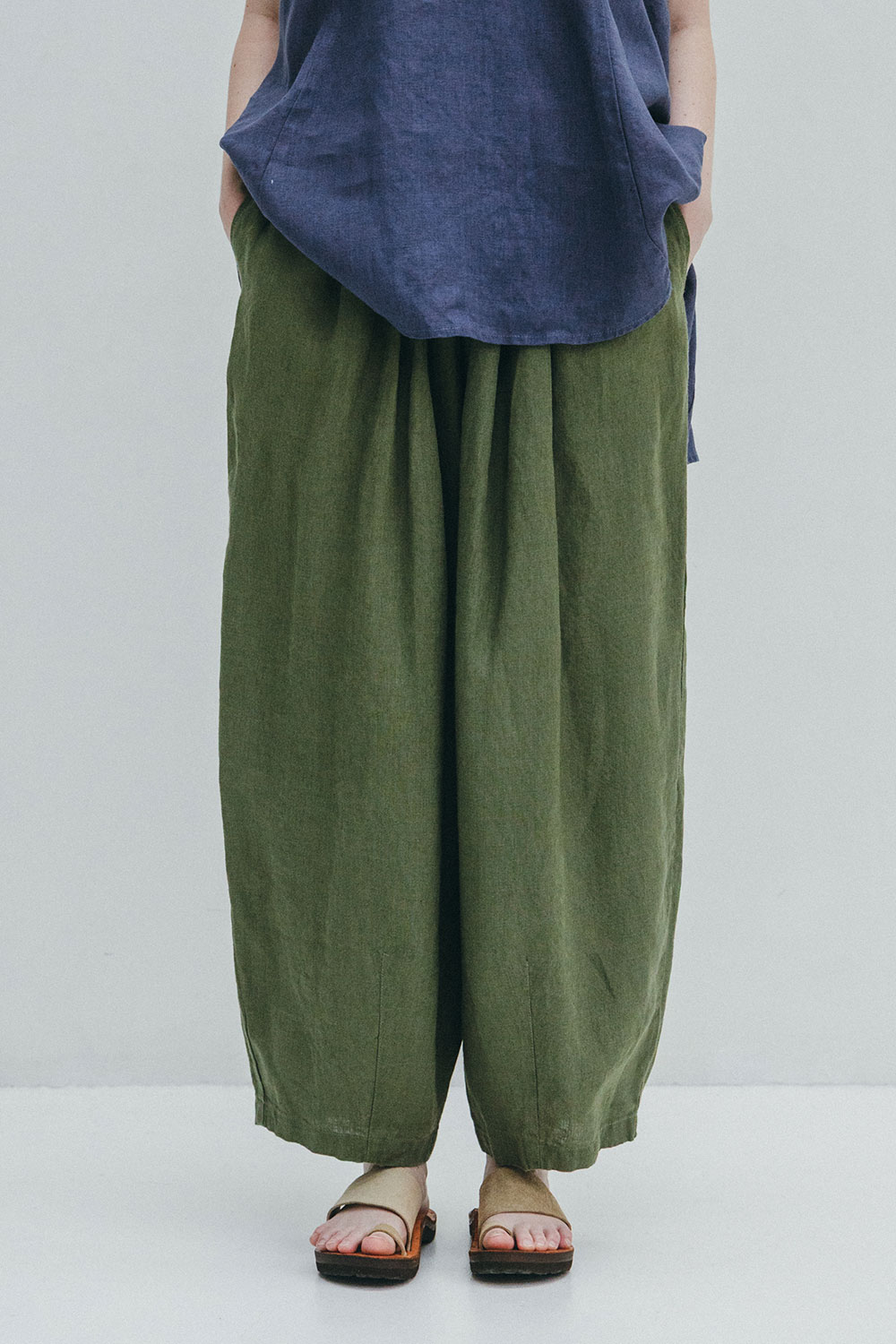 【NEW】フォグリネンワーク クイン　コクーン　パンツ　シトロネル【未試着品】リトアニア製 fog linen work 【2026 SPRING WEAR】