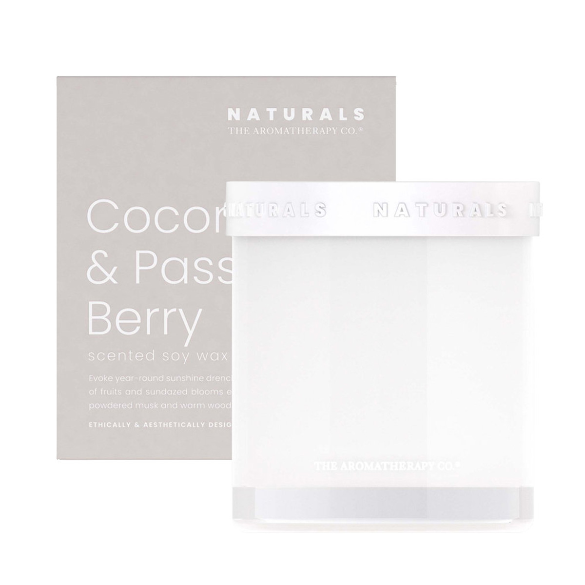 （THE AROMATHERAPY CO.）Naturals　キャンドル　400g　Coconut & Passion Berry　ココナッツ＆パッションベリー　Candle　（アロマセラピーカンパニー）ナチュラルズ