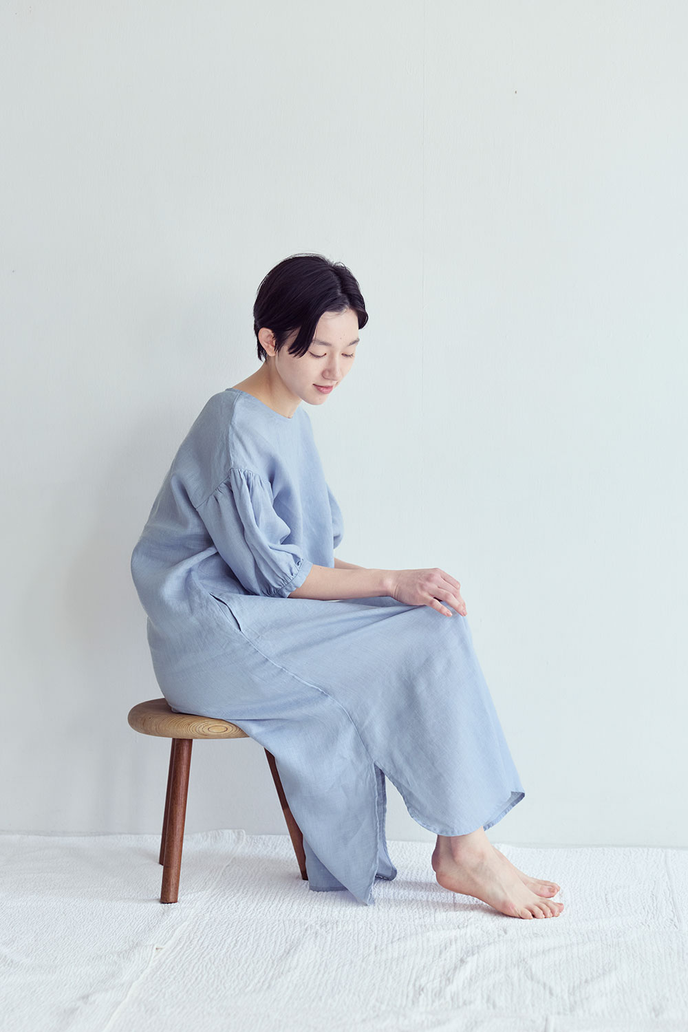 【NEW・即納】フォグリネンワーク ドロシー ワンピース ブルーパール【未試着品】リトアニア製 fog linen work 【2026 SUMMER WEAR】|グラストンベリー