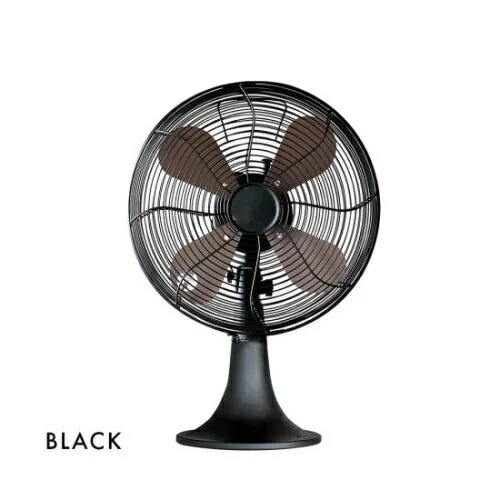 HERMOSA レトロファンテーブル カラーBLACK RETRO FAN TABLE ハモサ 扇風機 （箱サイズ140）（※本製品は使い込んだ雰囲気、イメージを出す為に一部塗装のムラやカケ、擦れ等のヴィンテージ加工を施してあります）
