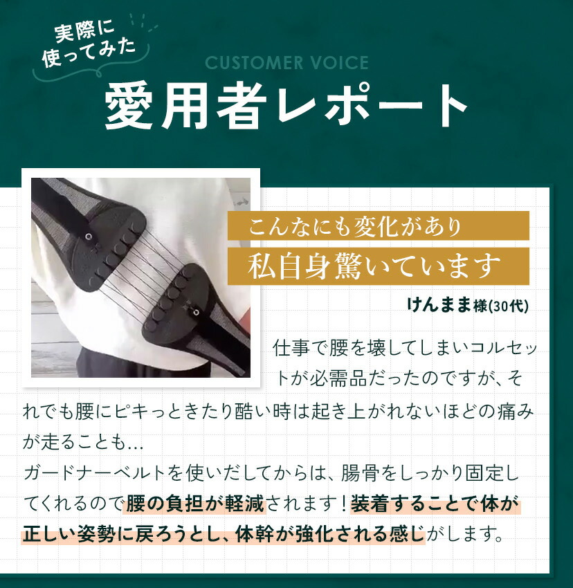 正規品】ガードナーベルト 腰用ベルト 骨盤サポーター