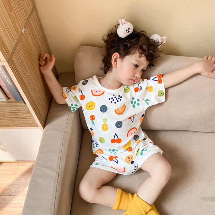 お買い物マラソンセール ロンパース 夏 カバーオール つなぎパジャマ 女の子 子ども パジャマ 半袖 キッズ 総柄 男の子