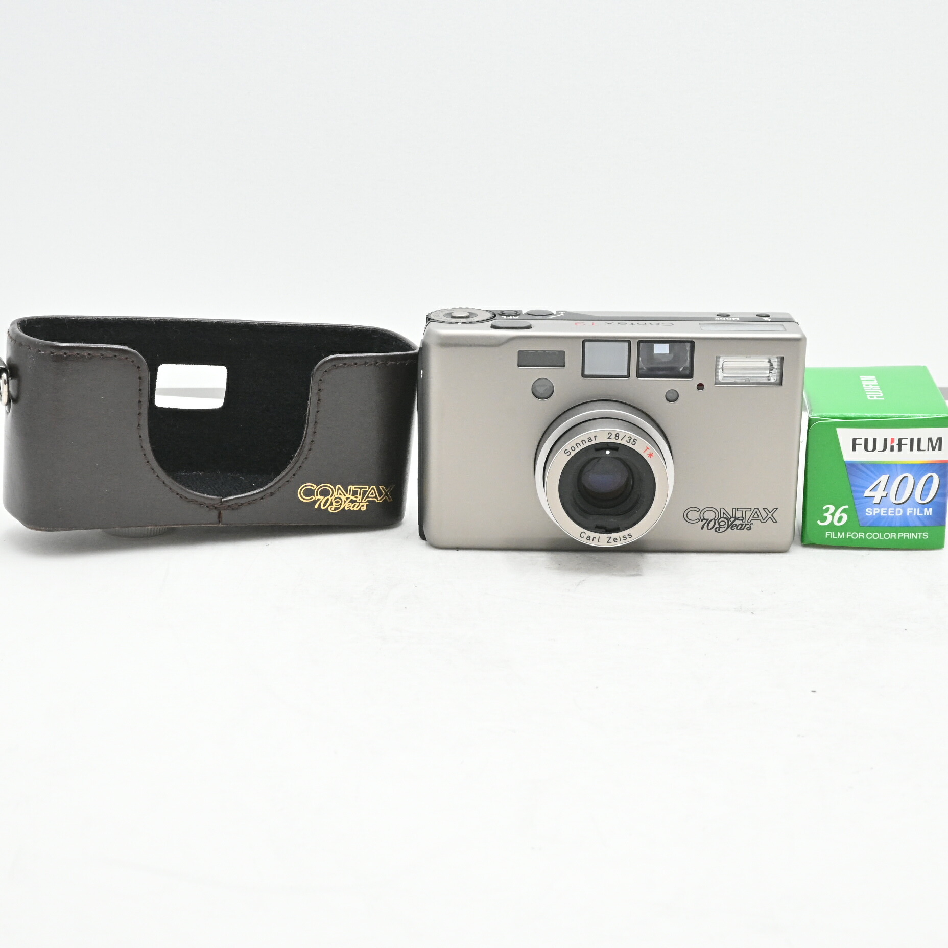 【中古】コンタックスT3 70th Anniversary チタンしろがね色