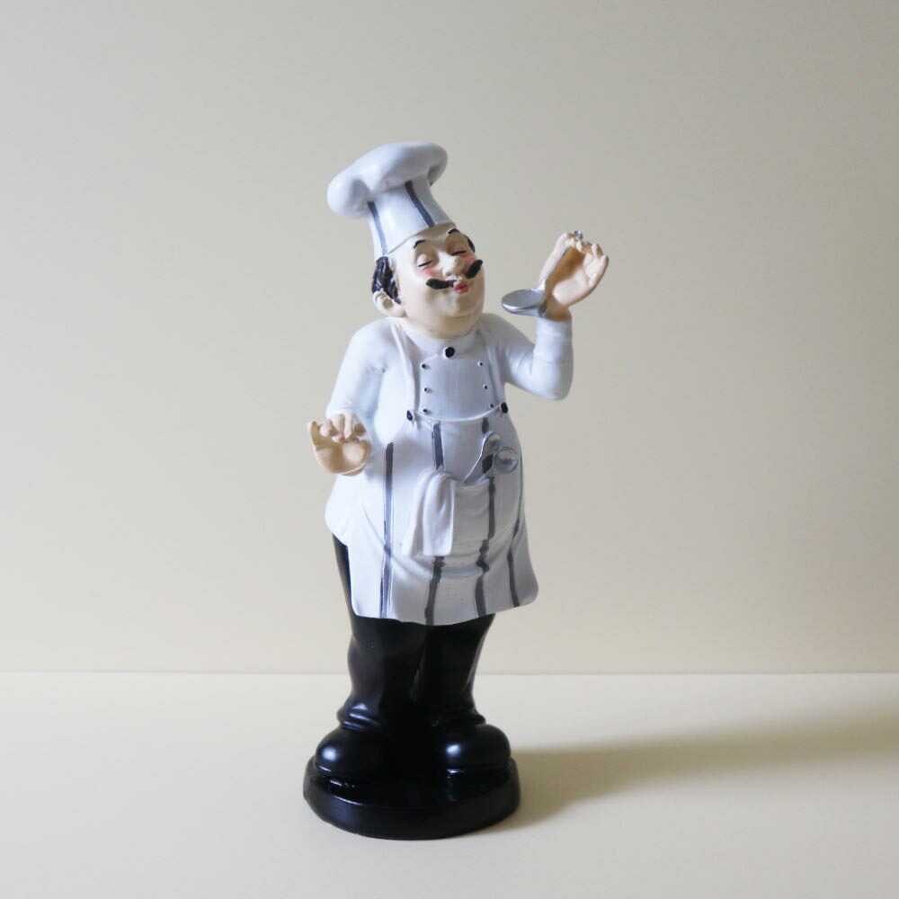 楽天市場】FRPオブジェ メニューボードを持つコック置物 人物 人形