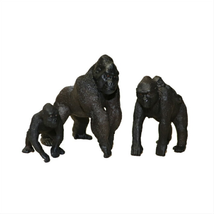 楽天市場】ゴリラ -1 動物模型 動物フィギュア : ディスプレイ・アート