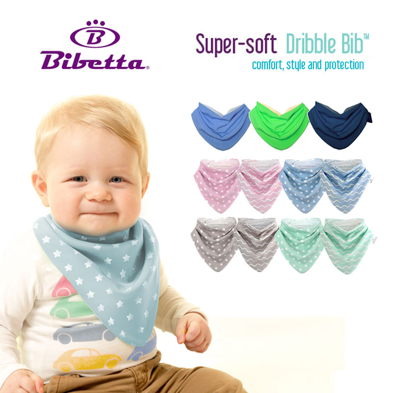 Bibetta Dribble Bib ビベッタ ドリブル ビブ スタイ(無地 よだれかけ 新生児 防水 お食事エプロン 子供用 幼児 食事用エプロン バンダナ プレゼント ベビーエプロン おしゃれ 赤ちゃん 男の子 ベビー用品 出産祝い 女の子 かわいい )