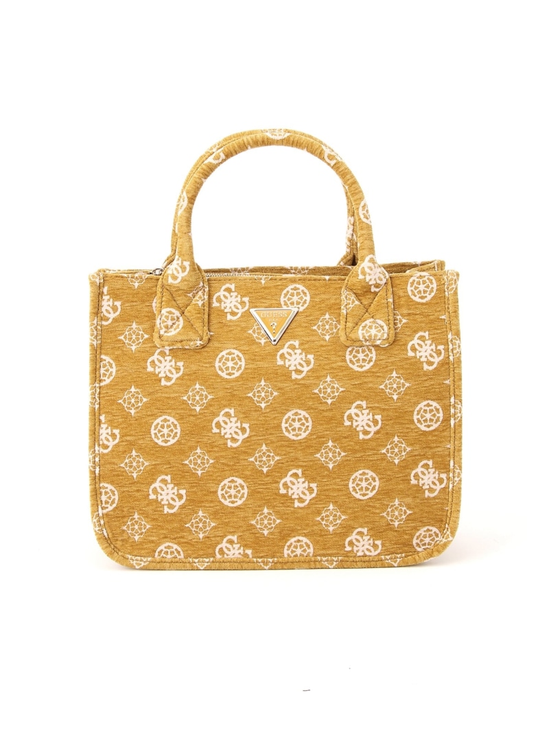 【SALE／60%OFF】GUESS トートバッグ (W)SEVYE 2 Compartment Tote GUESS ゲス バッグ トートバッグ グリーン イエロー【RBA_E】【送料無料】[ Fashion]