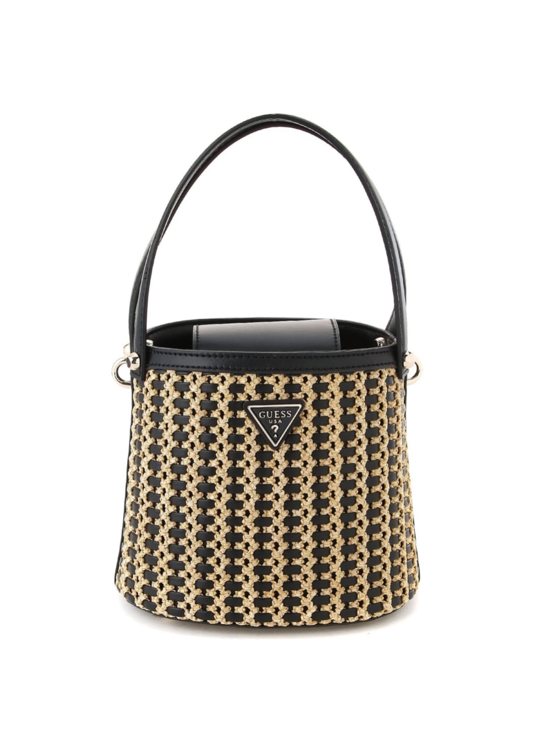 GUESS Atalia Borsa A Tracolla In Rafia Intrecciata – Design Elegante E Moderno, Tracolla Regolabile