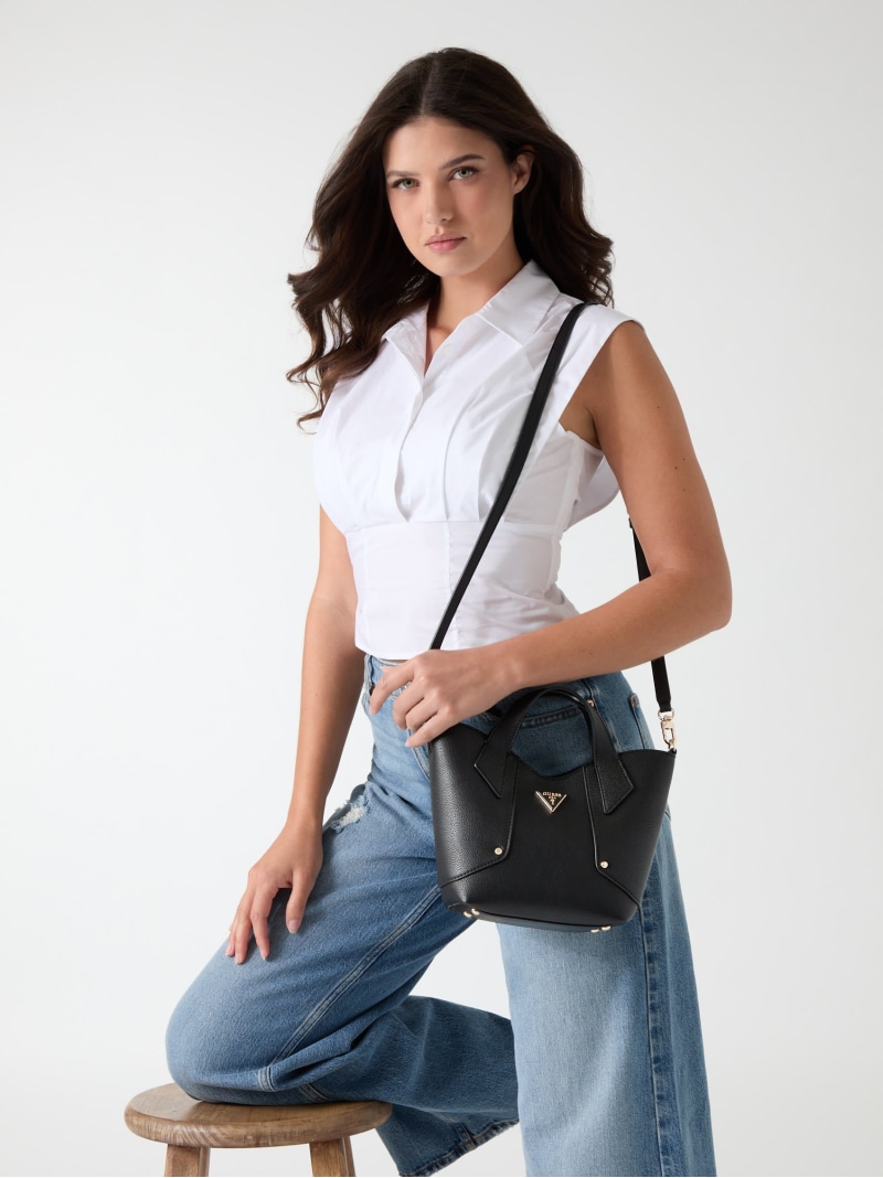 【SALE／30%OFF】GUESS/(W)DARCY Mini Tote トートバッグ ミニトート ショルダーバッグ GUESS ゲス バッグ トートバッグ ブラック ブラウン グリーン【RBA_E】【送料無料】[ Fashion]｜GUESS（ゲス）公式ショップ