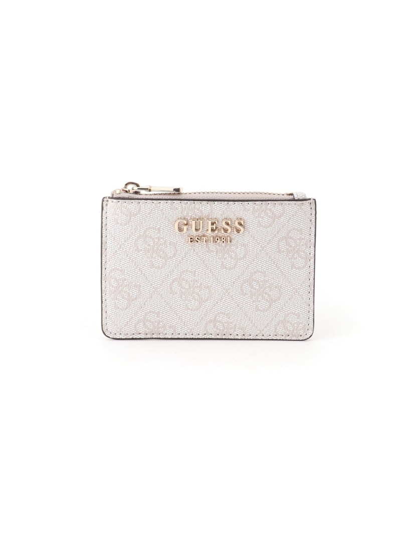 GUESS/(W)LAUREL II Card Case 名刺入れ カードケース GUESS ゲス 財布・ポーチ・ケース 名刺入れ・カードケース ベージュ グレー【送料無料】[ Fashion]