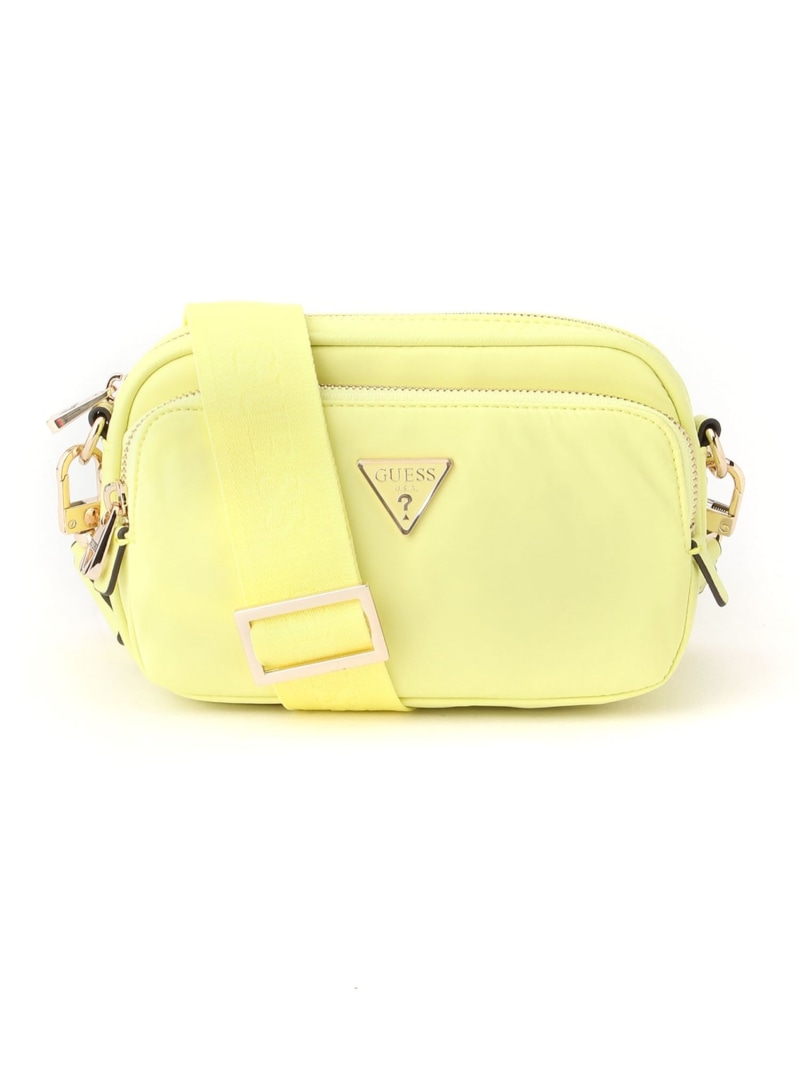 【SALE／30%OFF】GUESS クロスボディバッグ (W)ECO GEMMA Crossbody Camera GUESS ゲス 御徒面子 ショルダーバッグ 白いこと ベージュ 青み サクラ色 黄色 黒いこと 米国海軍【RBA_E】【貨物輸送無料】[ Fashion]