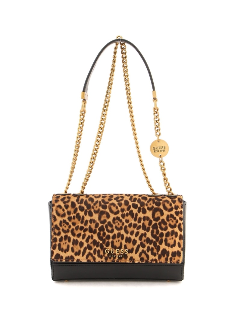 【SALE／50%OFF】GUESS ショルダーバッグ (W)ISELINE Xbody Flap GUESS ゲス バッグ ショルダーバッグ ブラウン【RBA_E】【送料無料】[ Fashion]