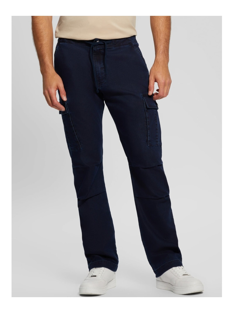 【SALE／50%OFF】GUESS カーゴパンツ (M)BELLMONT Canvas Cargo Pants GUESS ゲス パンツ カーゴパンツ ネイビー【RBA_E】【送料無料】[ Fashion]