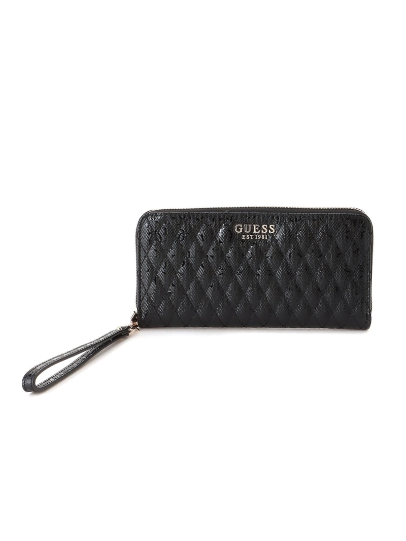 GUESS 財布 レディース(W)BETULA Slg Large Zip Around GUESS ゲス 財布・ポーチ・ケース 財布 ブラック ブルー【送料無料】[ Fashion]｜GUESS（ゲス）公式ショップ