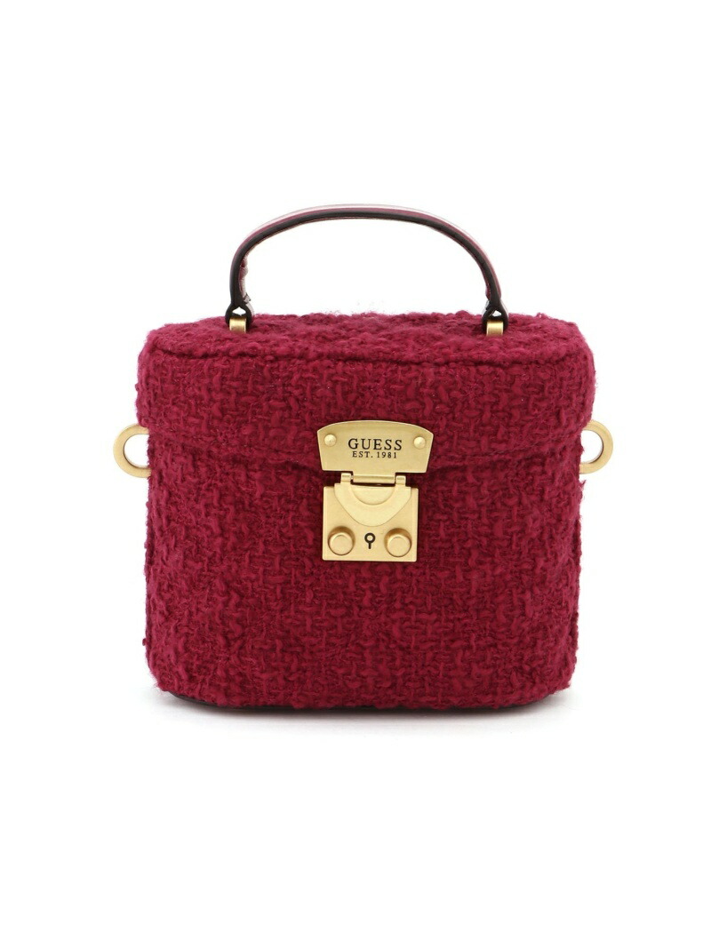 【SALE／40%OFF】GUESS ハンドバッグ (W)GIULLY Cannister GUESS ゲス バッグ ショルダーバッグ ピンク【RBA_E】【送料無料】[ Fashion]